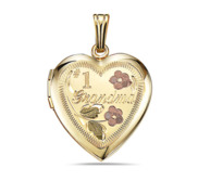 14k Gold Filled 1 Grandma Heart Photo