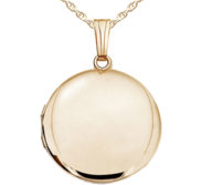 14K Gold Filled Round Photo Locket
