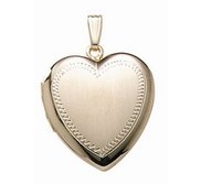 14K Gold Filled Heart Photo Locket