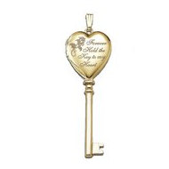 14K Yellow Gold "Key to My Heart" KEY Locket