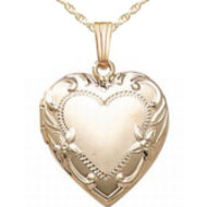 14K Gold Filled Heart Locket