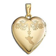 14K Yellow Gold "Sweetheart" Valentine's Day Locket