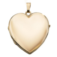 14K Gold Heart Four Photo Locket
