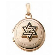 14K Yellow Gold Children's Round Locket