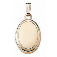 14K Yellow Gold Children's Oval Locket