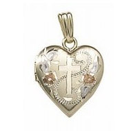14K Yellow Gold Children's Heart Locket