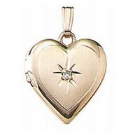 14K Yellow Gold Children's Heart Locket