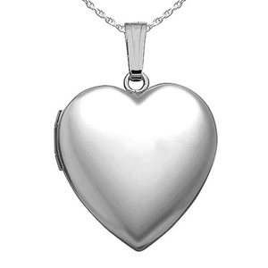 Sterling Silver  Sweetheart  Heart Photo Locket