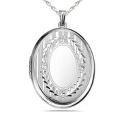 Large Oval Photo Locket