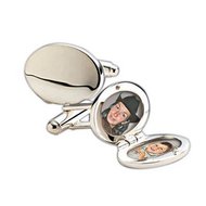 Sterling Silver Oval Cufflinks