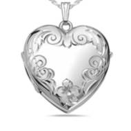 Sterling Silver Heart Four Photo Locket