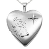 Sterling Silver Angel Locket