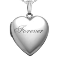 Sterling Silver Forever Heart Locket