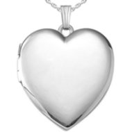 Sterling Silver Extra Large Heart Locket