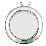 Sterling Silver Round Glass Locket