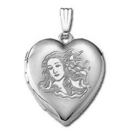 Sterling Silver "Sweetheart" Venus Heart Locket