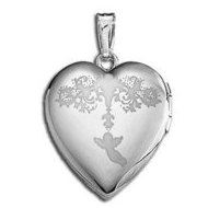 Sterling Silver  "Sweetheart" Valentine's Day Heart Locket