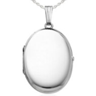 Sterling Silver Oval Four Photo Locket