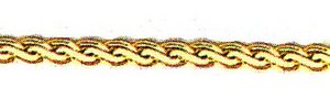 14k Flat Wheat Chain (thickness:2.50mm)