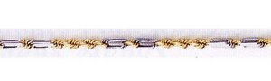 14K Two-Tone Milano (1.70 mm)