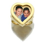 14k Yellow Gold Heart Ring