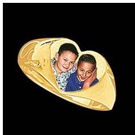 14k Yellow Gold Heart Ring