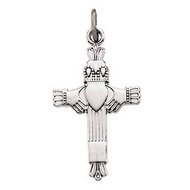CLADDAGH CROSS PENDANT s R41038