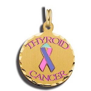 Thyroid Cancer Awareness Charm