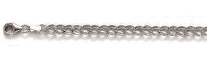 Sterling Silver Charm Bracelet 5MM Thick
