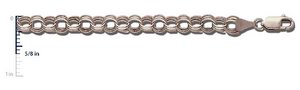 14k White Gold Charm Bracelet