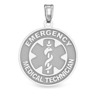 Sterling Silver EMT Medical ID Charm or Pendant