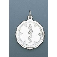 STERLING SILVER MEDICAL EMBLEM PENDANT