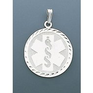 STERLING SILVER MEDICAL EMBLEM PENDANT