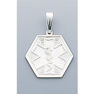 STERLING SILVER MEDICAL EMBLEM PENDANT
