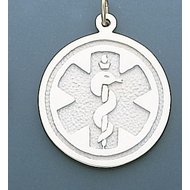 STERLING SILVER MEDICAL EMBLEM PENDANT