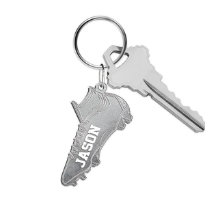 Personalized Football Cleat Keychain