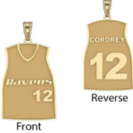 Softball Jersey Pendant w/ Name & Number