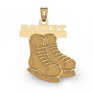 Custom Hockey Skates with Name Charm or Pendant