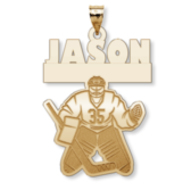 Custom Hockey Pendant w/ Name