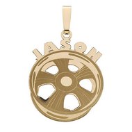 Custom Racing Rim Pendant w/ Name
