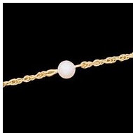 14K Yellow Gold Child's Bracelet w/ Cultured Pearl