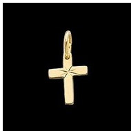 14K Yellow Gold Child's Cross Pendant