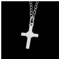 14K Yellow Gold Children's Heart W/Cross Pendant W/Chain