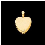 14K Yellow Gold Children's Heart Locket