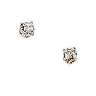 14K Yellow Gold Children's Diamond Earring