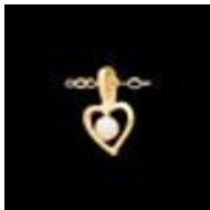 14K Yellow Gold Children's Heart W/Pendant