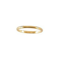 14K Yellow Gold Children's Plain Ring