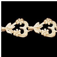 14K Yellow Gold Teen Heart Bracelet