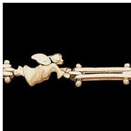 14K Yellow Gold Teen Angel Bracelet