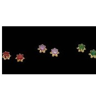 14K Yellow Gold Teen BirthStone Earring